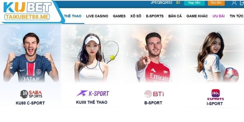 Các nhà cung cấp trò chơi cho Ku thể thao