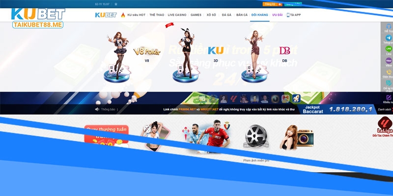 Các sảnh game đối kháng tại tha ku casino